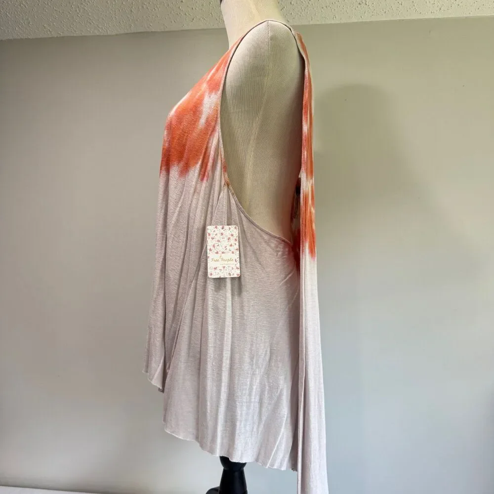 FREE PEOPLE We The Free Cruz Washed Tie Dye Cape Tank